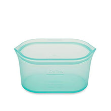 Load image into Gallery viewer, Zip Top Reusable 100% Platinum Silicone Container, Made in the USA - Medium Dish - Teal