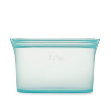 Load image into Gallery viewer, Zip Top Reusable 100% Platinum Silicone Container, Made in the USA - Large Dish - Teal