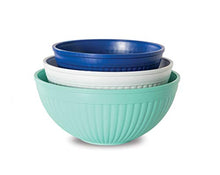 Load image into Gallery viewer, Nordic Ware Prep & Serve Mixing Bowl Set, 3-pc, Set of 3, Coastal Colors