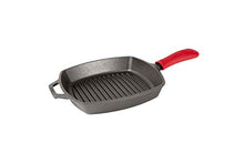 Load image into Gallery viewer, Lodge Manufacturing Company Lodge Cast Iron 10.5-inch Square Grill Pan, Black