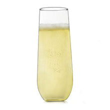 Load image into Gallery viewer, Libbey Stemless Champagne Flute Glasses, Set of 12, Clear, 8.5 oz -