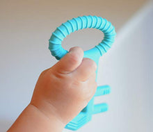 Load image into Gallery viewer, The Teething Key by eZtotZ | Made in USA - BPA Free Silicone Baby Teether Toy for Infants Babies Toddlers | 0+ Months Easy Grip Multiple Texture Molar Reach (Teal) - Great Baby Shower Registry Gift