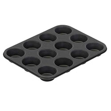 Load image into Gallery viewer, G & S Metal Products Company Non-Stick ProBake Teflon Xtra Nonstick Muffin Baking Pan, 12-Cup, Gray