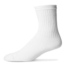 Load image into Gallery viewer, American Made Everyday Crew Socks for Women - White - 12 Pack