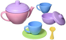 Load image into Gallery viewer, Green Toys Tea Set, Pink 4C - 17 Piece Pretend Play, Motor Skills, Language & Communication Kids Role Play Toy. No BPA, phthalates, PVC. Dishwasher Safe, Recycled Plastic, Made in USA.