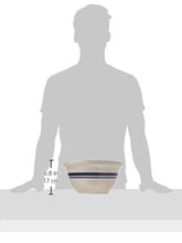 Load image into Gallery viewer, Ohio Stoneware 12 in. Dominion Mixing Bowl- Ceramic Bristol With Navy Stripe