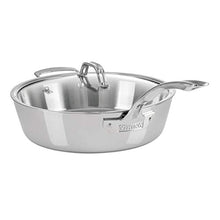 Load image into Gallery viewer, Viking Contemporary 3-Ply Stainless Steel Sauté Pan with Lid, 4.8 Quart