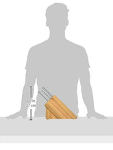 Load image into Gallery viewer, Rada Cutlery Oak Block 7 Pc Stainless Steel Kitchen Knife Set with Aluminum, Silver Handle