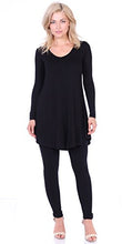 Load image into Gallery viewer, Popana Women’s Tunic Tops for Leggings Long Sleeve Shirt Plus Size Made in USA