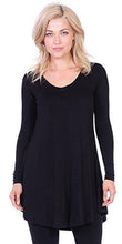 Load image into Gallery viewer, Popana Women’s Tunic Tops for Leggings Long Sleeve Shirt Plus Size Made in USA - United States of Made