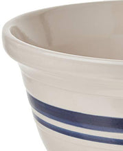 Load image into Gallery viewer, Ohio Stoneware 12 in. Dominion Mixing Bowl- Ceramic Bristol With Navy Stripe
