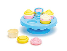Load image into Gallery viewer, Green Toys Cupcake Set - 16 Piece Pretend Play, Motor Skills, Language & Communication Kids Role Play Toy. No BPA, phthalates, PVC. Dishwasher Safe, Recycled Plastic, Made in USA.