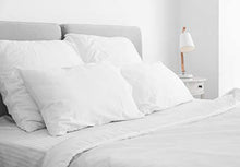Load image into Gallery viewer, Digital Decor Set of Two 100% Cotton Hotel Down-Alternative Made in USA Pillows - Hypoallergenic & Dust Mite Resistant - Three Comfort Levels! (Standard, Platinum/Firm) - United States of Made