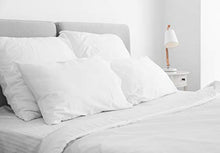 Load image into Gallery viewer, Digital Decor Set of Two 100% Cotton Hotel Down-Alternative Made in USA Pillows - Hypoallergenic & Dust Mite Resistant - Three Comfort Levels! (Queen, Gold/Medium)
