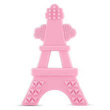 Load image into Gallery viewer, eZtotZ Silicone Tower Teether Toy - Made in USA - Multi-Textured Soft Food Grade Material Great for Teething Baby and Toddler Relief - - Great baby shower registry gift - BPA Free/Freezer Safe (Pink) - United States of Made