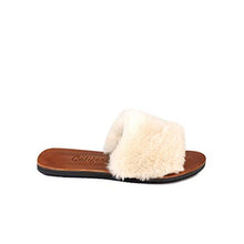 Load image into Gallery viewer, Californians Tory Women's Cream Shearling Slipper Made in USA