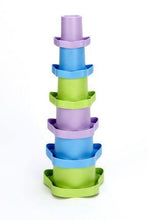 Load image into Gallery viewer, Green Toys Stacking Cups, Purple/Blue/Green - United States of Made