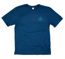 Load image into Gallery viewer, “Rio Bend” Casual Short Sleeve T-Shirt –Graphic Tee for Men & Women, Made in USA Glass Blue