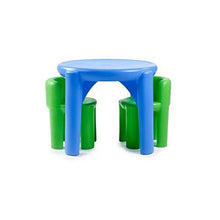 Load image into Gallery viewer, Little Tikes Bright 'n Bold Table & Chairs, Green/Blue - United States of Made