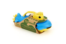 Load image into Gallery viewer, Green Toys Submarine in Yellow & blue - BPA Free, Phthalate Free, Bath Toy with Spinning Rear Propeller. Safe Toys for Toddlers, Babies