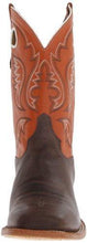 Load image into Gallery viewer, Justin Boots Men's U.S.A. Bent Rail Collection 11" Boot Wide Square Double Stitch Toe Leather Outsole,Chocolate Burnished "America" Cow/Light Orange Classic,9.5 D US - United States of Made