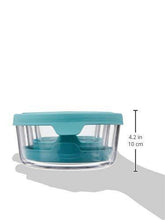 Load image into Gallery viewer, Anchor Hocking TrueSeal Round Glass Food Storage Containers with Airtight Lids, Mineral Blue, Set of 3 - United States of Made