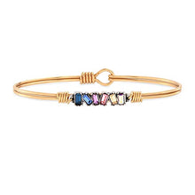 Load image into Gallery viewer, Luca + Danni | Mini Hudson Bangle Bracelet For Women in Light Ombre - Brass Tone Size Regular Made in USA