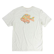 Load image into Gallery viewer, “Longear Sunfish” Short Sleeve Outdoor Shirt, Unisex Fishing T-Shirt Made in USA Winter White