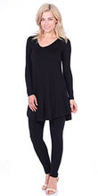 Load image into Gallery viewer, Popana Women’s Tunic Tops for Leggings Long Sleeve Shirt Plus Size Made in USA