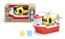 Load image into Gallery viewer, Green Toys Rescue Boat with Helicopter Red, 1 EA