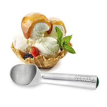 Load image into Gallery viewer, Zeroll 1016 Original Ice Cream Unique Liquid Filled Heat Conductive Handle Simple One Piece Aluminum Design Easy Release 32 Scoops per Gallon Made in USA, 2.5-Ounce, Silver