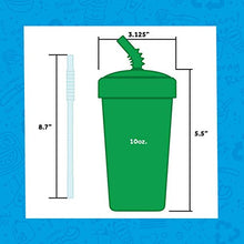 Load image into Gallery viewer, Re-Play Made in USA 3pk - 10 oz. Straw Cups with Reversible Straw | BPA Free Eco-Friendly Recycled Milk Jugs - Virtually Indestructible | Aqua, Sky Blue, Navy | (True Blue)