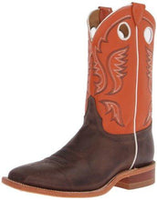 Load image into Gallery viewer, Justin Boots Men's U.S.A. Bent Rail Collection 11" Boot Wide Square Double Stitch Toe Leather Outsole,Chocolate Burnished "America" Cow/Light Orange Classic,9.5 D US - United States of Made