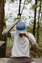 Load image into Gallery viewer, “Ivanhoe” Adjustable Snapback Hat for Men or Women, Camper Hat & Hiking Cap Blue