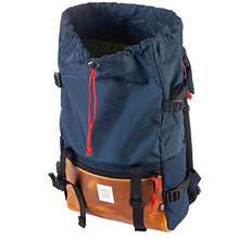 Load image into Gallery viewer, Topo Designs Rover Pack - Leather Navy/Brown Leather One Size