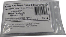 Load image into Gallery viewer, 24-piece Spare Cribbage Pegs & Instructions