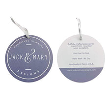 Load image into Gallery viewer, Jack & Mary Designs Fleece Lined Knit Headband - Made from Recycled Wool Sweaters (Gray)