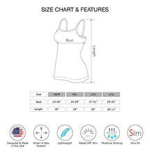 Load image into Gallery viewer, Kurve American Made Basic Seamless Cami, UV Protective Fabric UPF 50+ (Made With Love In The USA) Large/X-Large (One Size) Black