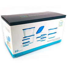 Load image into Gallery viewer, Mr. Lid Premium Attached Storage Containers | Permanently Attached Plastic Lid, Never Lose | Space Saving | 10 Piece - United States of Made
