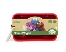 Load image into Gallery viewer, Green Toys Sesame Street Elmo's Wagon, Red - Pretend Play, Motor Skills, Kids Outdoor Toy Vehicle. No BPA, phthalates, PVC. Dishwasher Safe, Recycled Plastic, Made in USA.