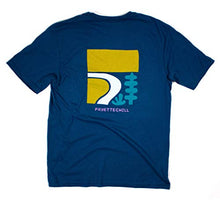 Load image into Gallery viewer, “Rio Bend” Casual Short Sleeve T-Shirt –Graphic Tee for Men & Women, Made in USA Glass Blue