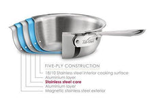 Load image into Gallery viewer, All-Clad Brushed D5 Stainless Cookware Set, Pots and Pans, 5-Ply Stainless Steel, Professional Grade, 10-Piece - 8400001085 - United States of Made