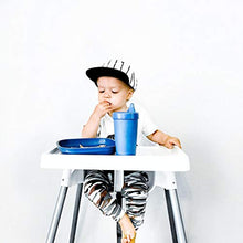 Load image into Gallery viewer, RE-PLAY 4pk - 10 oz. No Spill Sippy Cups for Baby, Toddler, and Child Feeding in Sky Blue, Aqua, Navy Blue and Teal | BPA Free | Made in USA from Eco Friendly Recycled Milk Jugs | True Blue+