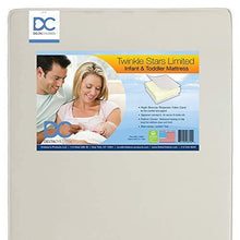 Load image into Gallery viewer, Delta Children Twinkle Stars Limited Fiber Core Crib and Toddler Mattress | Waterproof | GREENGUARD Gold Certified | Trusted 7 Year Warranty | Made in The USA - United States of Made