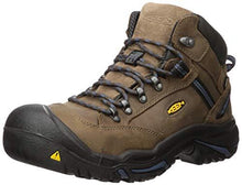 Load image into Gallery viewer, KEEN Utility Men's Braddock Mid Steel Toe Waterproof Work Boot, Bison/Ensign Blue, 9 M US - United States of Made