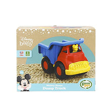 Load image into Gallery viewer, Green Toys Disney Baby Exclusive Mickey Mouse Dump Truck, Red/Blue - Pretend Play, Motor Skills, Kids Toy Vehicle. No BPA, phthalates, PVC. Dishwasher Safe, Recycled Plastic, Made in USA.
