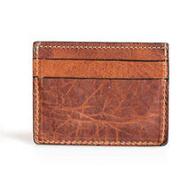 Load image into Gallery viewer, Men’s Slim Wallet | Made in USA | Full Grain Leather | Tobacco Snakebite - United States of Made