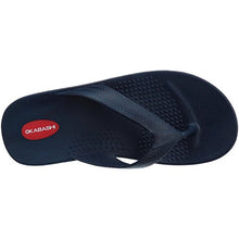Load image into Gallery viewer, Okabashi Mens Surf Flip Flops - Sandals, L - (M 9-10), Navy