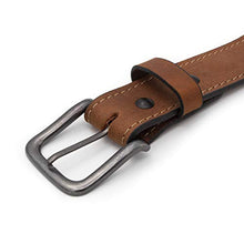 Load image into Gallery viewer, The Outrider Belt | Brown Full Grain Leather Belt | Made in USA | Size 40