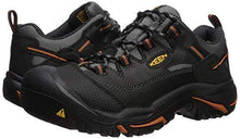 Load image into Gallery viewer, KEEN Utility Men's Braddock Low-M Work Shoe, Black/Bossa Nova, 11.5D - United States of Made